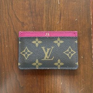 Louis Vuitton Card Holder Monogram Fuchsia